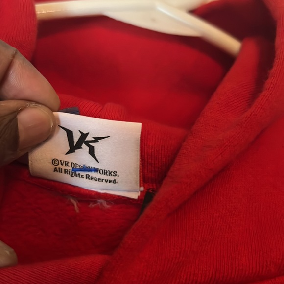 Girls Don't Cry Cafe Hooded Sweatshirt Women’s Medium Red - Picture 8 of 8